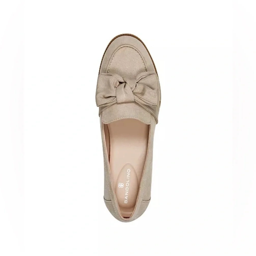 Bandolino Women's Lindio Bow Detail Slip On Loafers size 7
